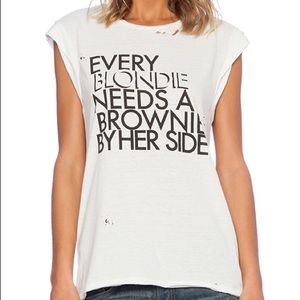 PAM & GELA | Frankie Destroyed Muscle Tee | Small